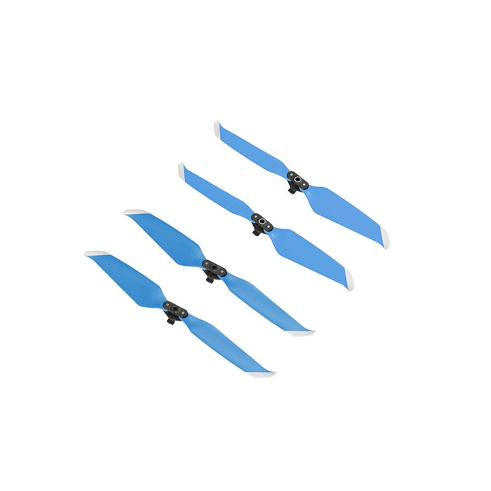 Szwaldaper 4-teiliger Propeller, for DJI, for Mavic Air 2 Drone, Schnellverschluss-Requisiten, klappbar, 7238 Klingen, Rot, Blau, Weiß, Requisitenzubehör Drohnenblattpropeller(Blue) von Szwaldaper