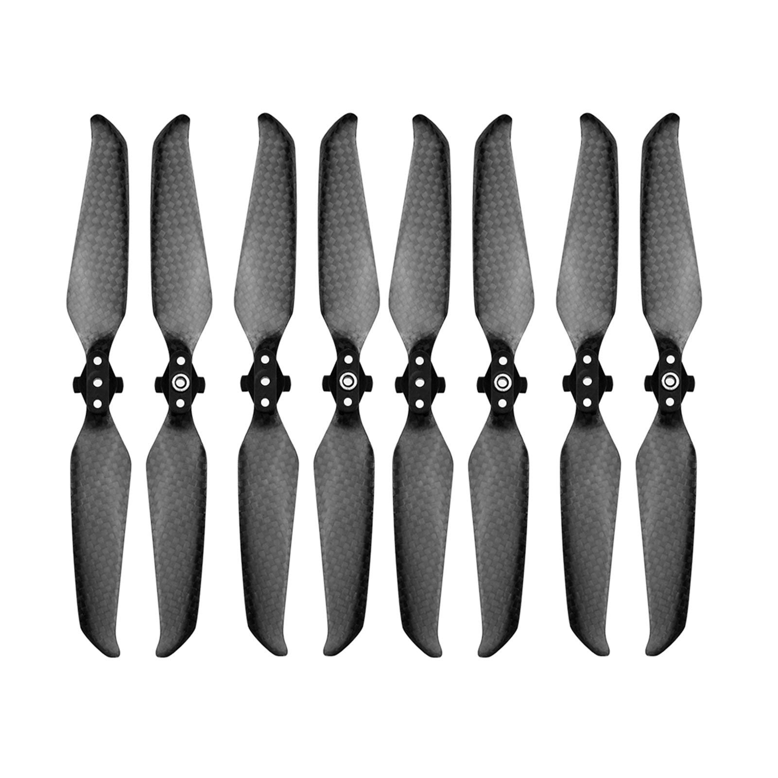 Szwaldaper 7238 Geräuscharme Propeller aus Kohlefaser, for DJI, for Mavic Air 2 Drohnenzubehör, 2 Stück Propellerblatt-Bandhalter, Motor-Festriemen Drohnenblattpropeller(4 Pairs) von Szwaldaper