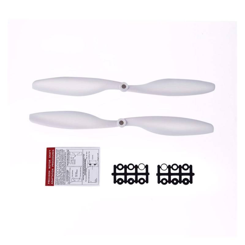 Szwaldaper 8 Stück 1045 1045R Propeller ABS Ersatzstützen, for DJI, F450 F550 Multicopter Quadcopter Drone Ersatzteile CW CCW Flügelventilator Drohnenblattpropeller(White) von Szwaldaper