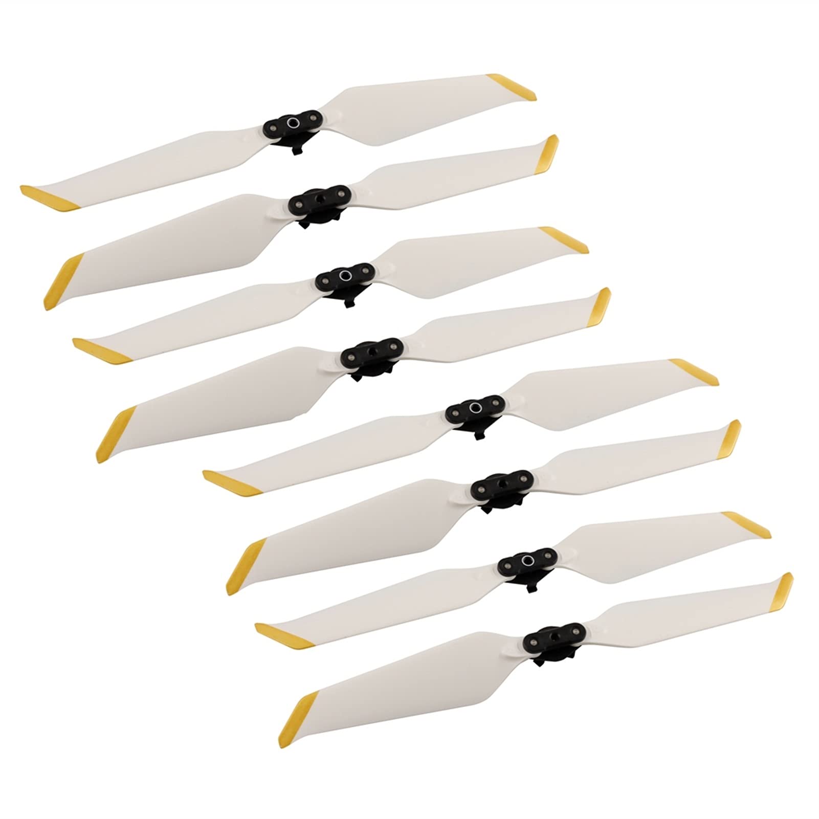 Szwaldaper 8-teiliger Propeller 8743F Geräuscharme Propeller Drohne Schnellverschluss Propellerflügellüfter Ersatzteile, for DJI, for Mavic 2 Pro Zoom Drohnenblattpropeller(White) von Szwaldaper