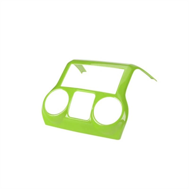 Szwaldaper ABS Autoinnenraum Mittelkonsole Armaturenbrett Klimaanlage Dekoration Abdeckung Aufkleber, for Jeep, for Wrangler JK 2011-2017 Auto-Entlüftungsringabdeckung(Light Green) von Szwaldaper