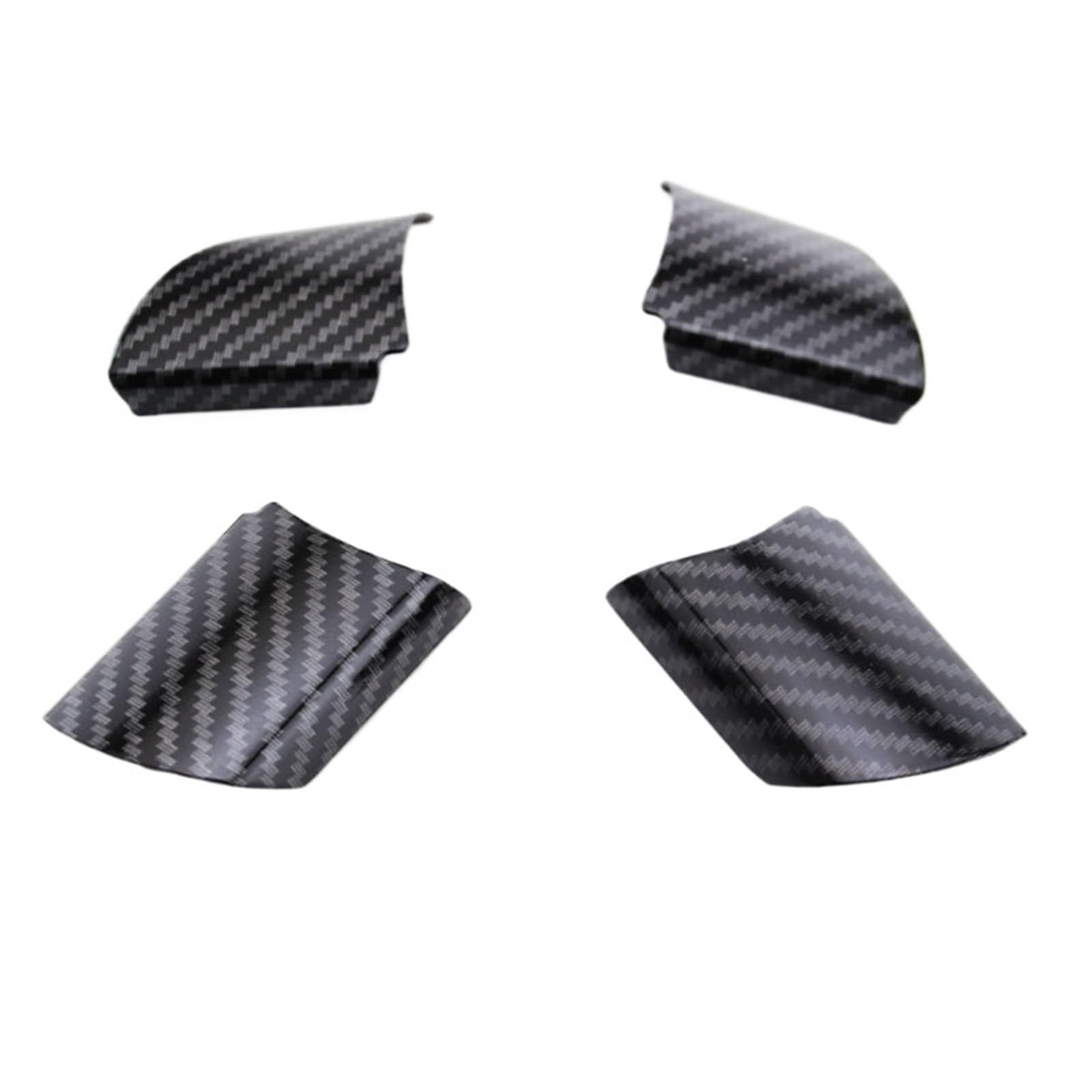 Szwaldaper ABS-Innenraum-Auto-Lenkrad-Panel-Abdeckungs-Ordnungsaufkleber, for Ford, for Focus 2 MK2 2005–2011, Auto-Styling-Aufkleber-Zubehör Auto-Lenkradaufkleber(Carbon Fiber Black) von Szwaldaper