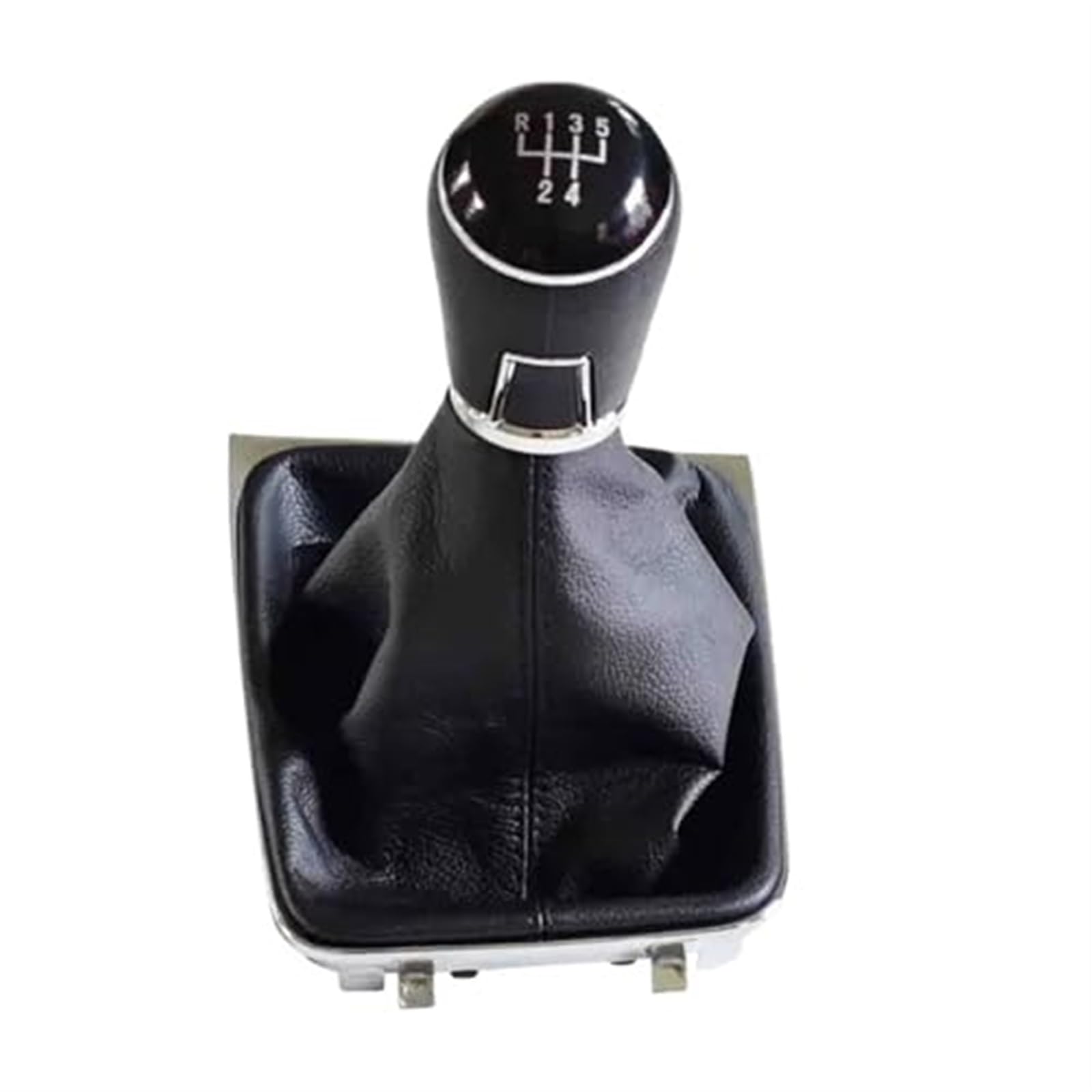 Szwaldaper Auto 5/6-Gang-Schalthebelknauf-Abdeckung, for Golf, 7 MK7 GTI GTD 2013–2017, Handball-Gamasche, Kofferraum, Auto-Styling Automatik-Schaltknauf(Black 5 Speed) von Szwaldaper