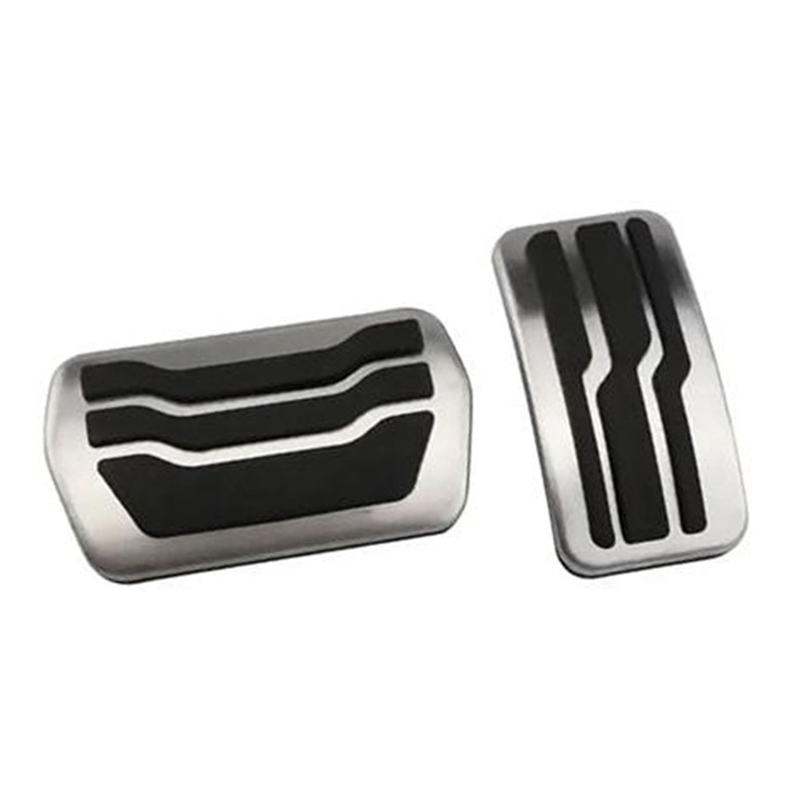 Szwaldaper Auto-Bremspedal-Set-Abdeckungen, for Ford, for Bronco Sport CX430 2021 2022, Kupplungsauflage, Fußpedal-Abdeckung Pedalabdeckungen für Fahrzeuge(Black at 2 PCS) von Szwaldaper