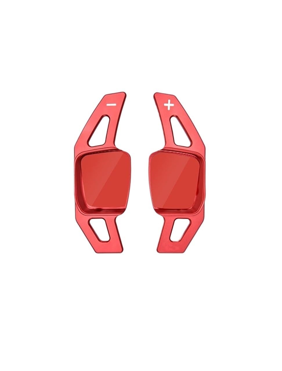 Szwaldaper Auto-Lenkrad-Schaltwippe, for VW, for Tiguan, for Passat, B8 Golf6 Golf7 MK7, for ARTEON, Zubehör zur Innenraummodifikation Auto-Entlüftungsringabdeckung(Red 2 Pieces) von Szwaldaper