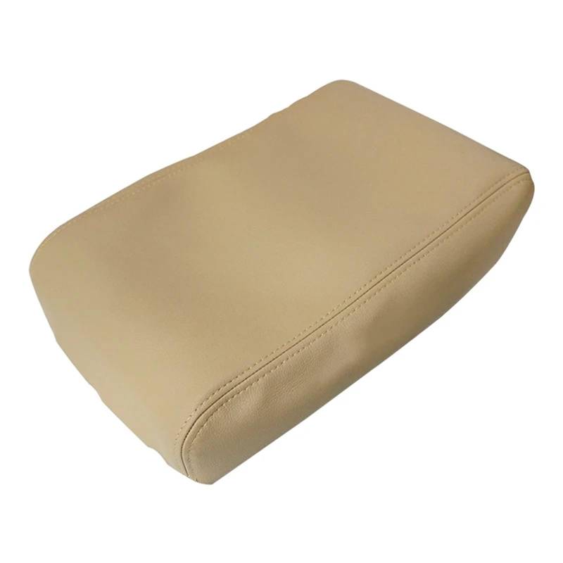 Szwaldaper Auto Mittelkonsole Deckel Armlehne Box Lederbezug Aufkleber Zierleiste, for Lexus, GS300 GS400 GS430 1999 2000 2001 2002 2003 2004 Beige Abdeckung für Mittelkonsolendeckel von Szwaldaper