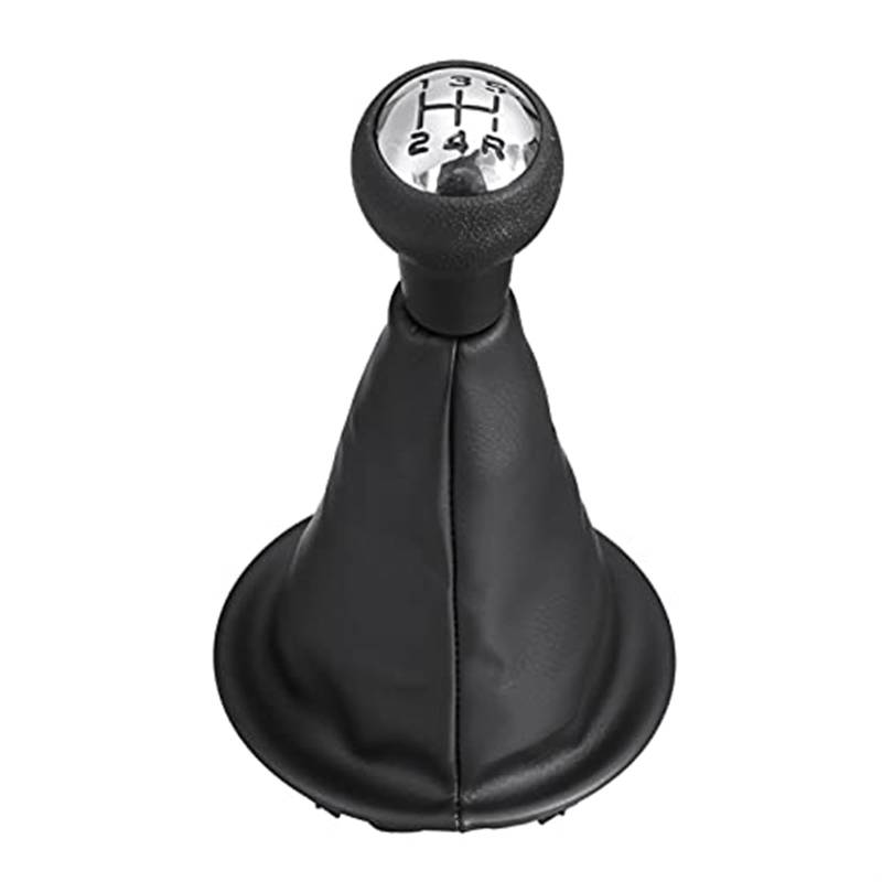 Szwaldaper Auto-Schalthebelabdeckung, 5-Gang-Schaltknauf, Schalthebelmanschette, Manschettenabdeckung, for Citroen, for Berlingo III, Schaltknauf Auto Auto-Shifter-Adapter(Black 1) von Szwaldaper