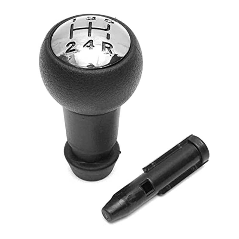 Szwaldaper Auto-Schalthebelabdeckung, 5-Gang-Schaltknauf, Schaltmanschette, Schalthebelmanschette, for Peugeot, for Partner, ab 2008, Schaltknauf Auto Auto-Shifter-Adapter(Black 1) von Szwaldaper