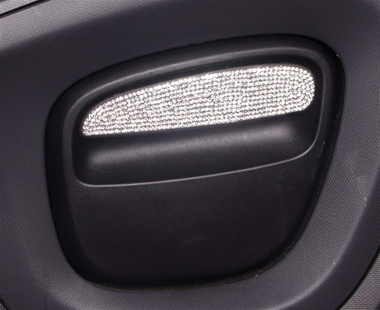 Szwaldaper Autozubehör Innendekoration Aufkleber, for Mercedes, for Smart, 453 Forfour Fortwo Diamant Strass Ring Kreis Zierleisten Aufkleber Auto-Entlüftungsringabdeckung(Drawer Handle Sticke) von Szwaldaper