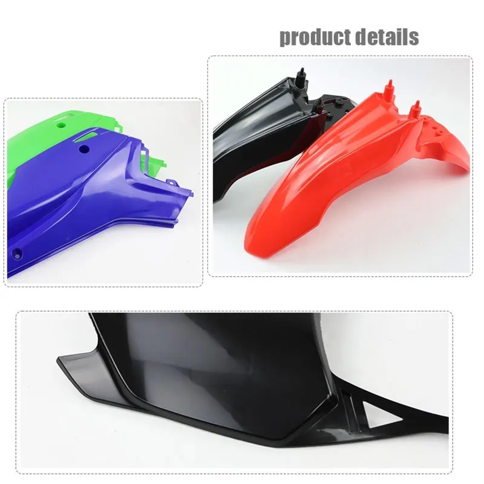 Szwaldaper CRF110 Vollkunststoff-Bodykit Verkleidungsabdeckung Kunststoffkotflügel, for CRF 110 2013 Pit Dirt Bike Motorradzubehör Motorradverkleidungsschalen(Red) von Szwaldaper