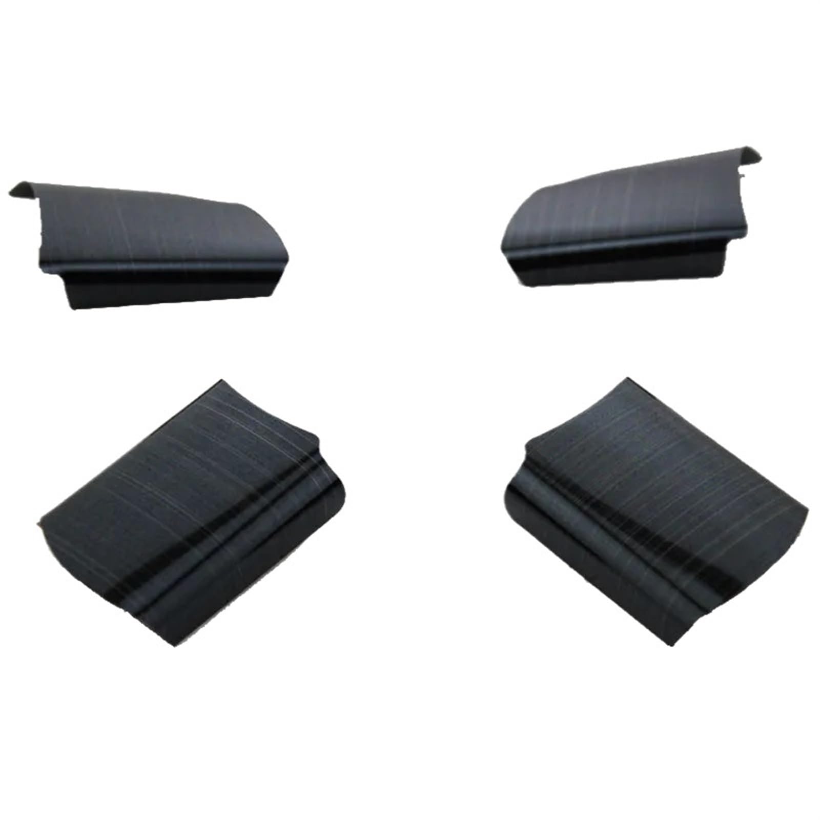 Szwaldaper Edelstahl-Auto-Lenkrad-Dekorationsabdeckung, Zieraufkleber, for Ford, for Focus 2 MK2 2005–2013, Auto-Styling Auto-Lenkradaufkleber(Black Brushed) von Szwaldaper