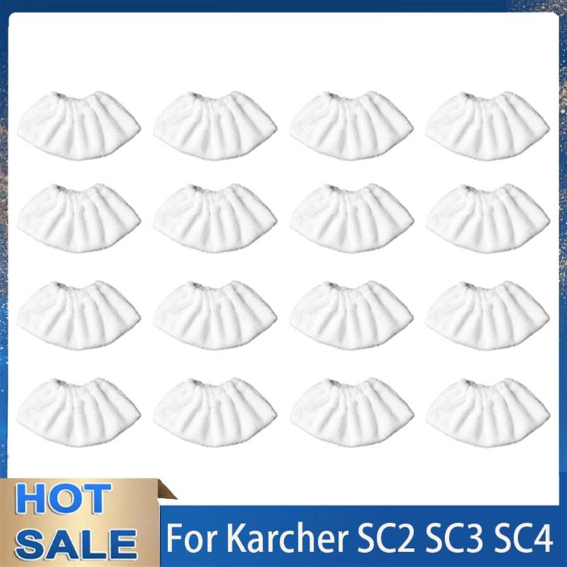 Szwaldaper Ersatz-Moppköpfe, Tuch for Easyfix SC2 SC3 SC4 SC5 Lappen, Mikrofaser-Moppbezug, Dampfreiniger-Zubehör, Ersatzteile Ersatzteile für Dampfreiniger(16pcs) von Szwaldaper