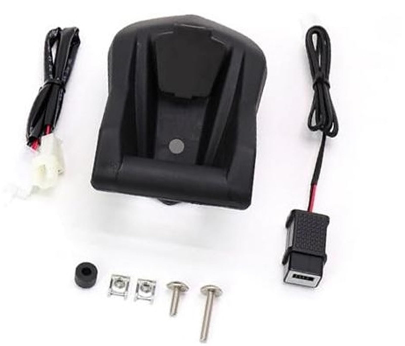 Szwaldaper GPS-Moto-Telefonhalterung, for T-MAX 560 530 SXDX 2017-2021 Motorrad-Telefonnavigationshalterung Drahtloser USB-Ladeanschluss-Konverterhalter Telefonhalterung für den Lenker(Black Mounting von Szwaldaper