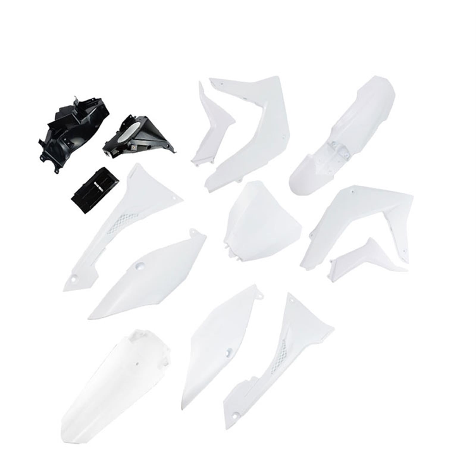 Szwaldaper Ganzkörper-Verkleidungsabdeckungs-Set, Kunststoff-Kotflügel, Kotflügel, for Kayo T4 T2 T 4 Pit Dirt Bike Motorradzubehör Motorradverkleidungsschalen(White) von Szwaldaper