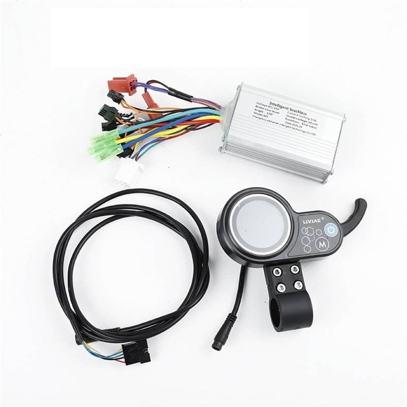 Szwaldaper Großhandel Motor Bürstenloser Controller 36V 48V Elektroroller Mountainbike Geschwindigkeitsregler, for LIVIAE LCD-Anzeigefeld Armaturenbrett für Elektroroller(36V a Set) von Szwaldaper