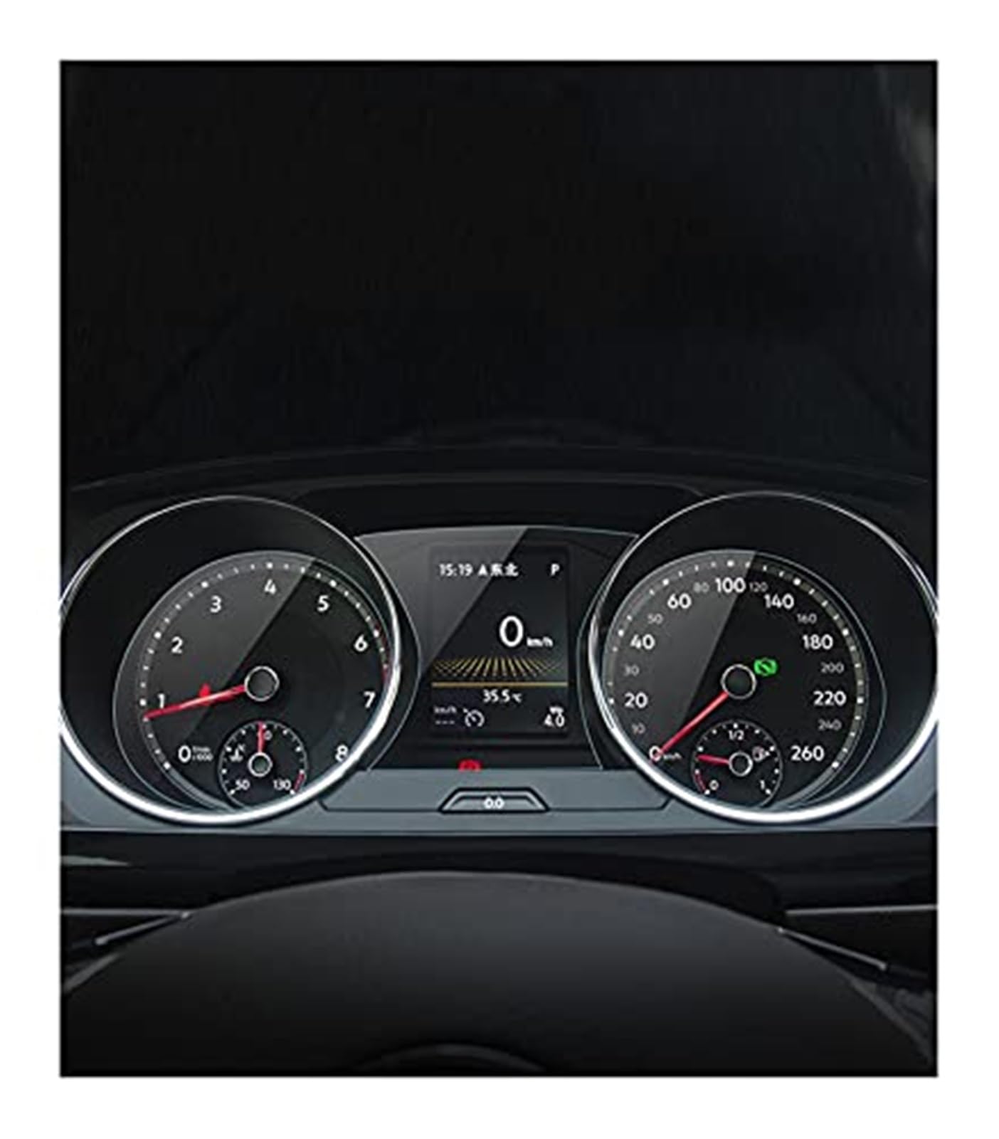 Szwaldaper Instrumenten-Displayschutz, for Tiguan, for L 2017–2019, Armaturenbrett-Schutzfolie, Display-Navigationsaufkleber, 3 Stück/Set, Schutzfolie aus gehärtetem Glas GPS-Displayschutzfolie von Szwaldaper