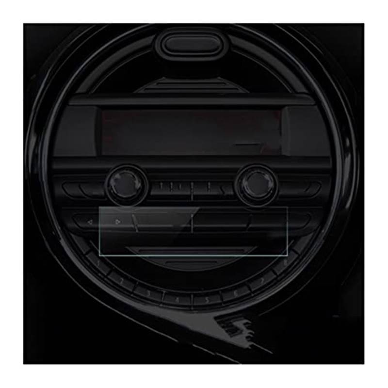 Szwaldaper Instrumenten-Displayschutzfolie, for MINI, for Cooper F54 F55 F56 F57 F60, Auto-Instrumententafel, gehärtetes Glas, Displayschutzfolie aus gehärtetem Glas GPS-Displayschutzfolie(BLACK Radio von Szwaldaper