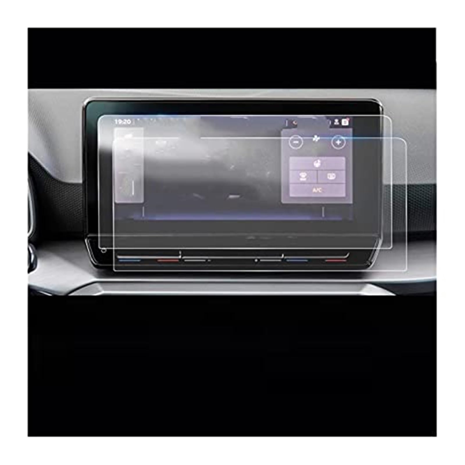 Szwaldaper Instrumenten-Displayschutzfolie for Leon MK4 Navi System 2020 10 Zoll, automatisch gehärtetes Glas, PET-Displayschutzfolie, gehärtetes Glas GPS-Displayschutzfolie von Szwaldaper