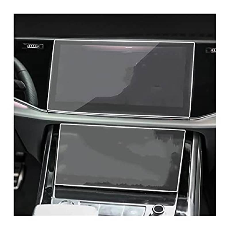 Szwaldaper Instrumenten-Displayschutzfolie for Q7 Q8 2020 2021, Auto-GPS-Navigationsmembran, LCD-Bildschirm, gehärtetes Glas, Schutzfolie, gehärtetes Glas GPS-Displayschutzfolie von Szwaldaper