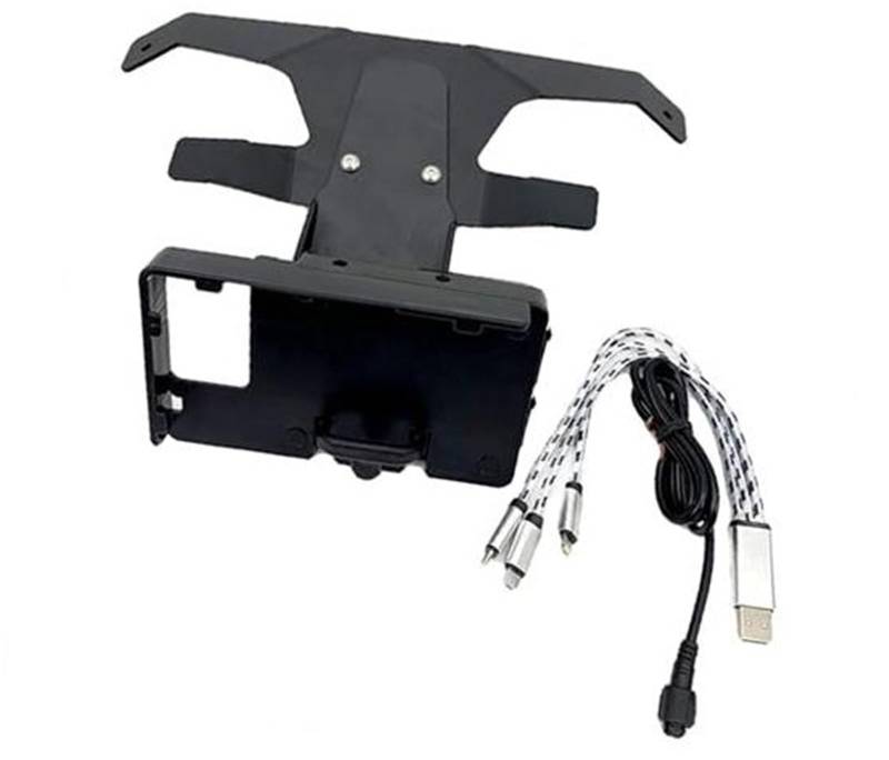 Szwaldaper Motorrad-Telefonhalterung, for, R1250RS R 1250 RS R1250rs Motorrad-GPS-Halterung Handy-Navigationshalterung USB-Telefonaufladung Telefonhalterung für den Lenker(Black 1 Set) von Szwaldaper