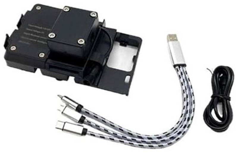 Szwaldaper Motorrad-Telefonhalterung, for CRF1000L, for Afrika, for Twin CRF1000L 2016 USB-Handyhalterung Motorrad-Ladegerät Navigationshalterung USB-Aufladung Telefonhalterung für den Lenker von Szwaldaper