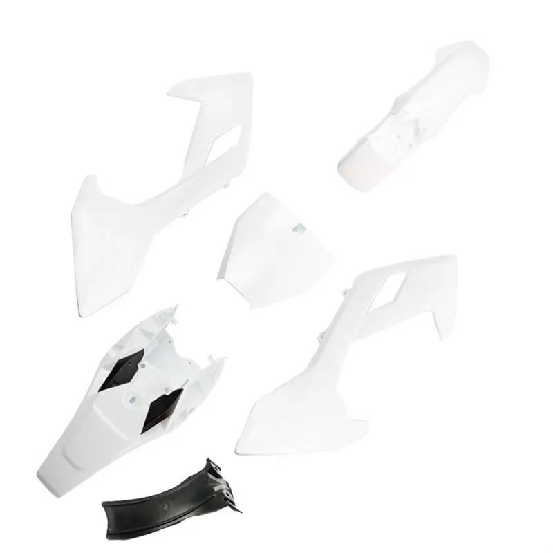 Szwaldaper Pit Dirt Bike Kunststoff-Verkleidung, Karosserie-Abdeckungs-Set, Kotflügel, Kotflügel, Kotflügel, Chinesisch, for Husqvarna, FC TC TX 50 Geländewagen Motorradverkleidungsschalen(White) von Szwaldaper