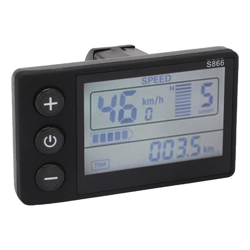 Szwaldaper for 24V 36V 48V 60V Elektrische Fahrrad S866 LCD Display wasserdichte Elektrische Fahrrad LCD Display Panel ersatz Änderung Armaturenbrett für Elektroroller von Szwaldaper