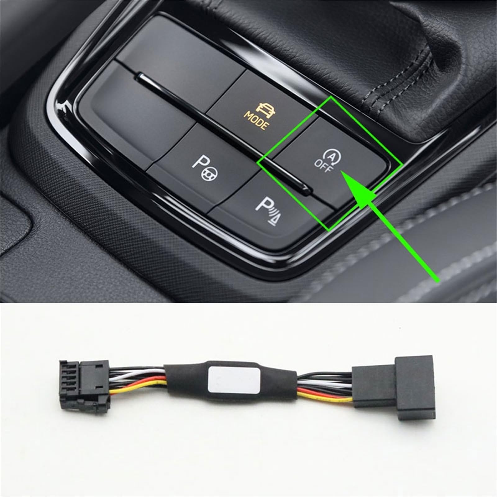 Szwaldaper for Skoda, Scala Kamiq 2019 2020, Auto-Automatik-Stopp-Start-Motor-System, Ausschaltgerät, Sensor-Steckerkabel Auto-Start-Stopp-Sensor(for Kamiq 2019-2021) von Szwaldaper