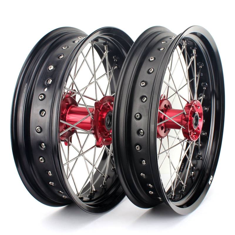 TARAZON 17" Supermoto Radsatz Felgen Radnabe für Honda CR 125 250 R CRF 250 450 R X von TARAZON