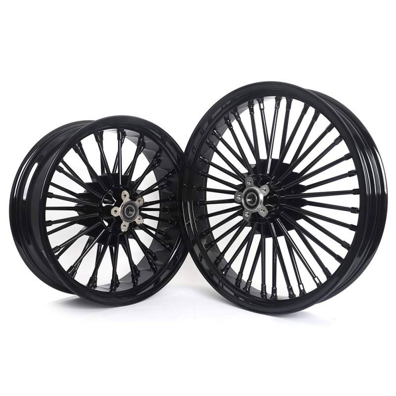 TARAZON 21"x3.5" 18"x5.5" Big Spoke Radsatz Felgen Räder für Harley Dyna Super Glide Low Rider Street Bob Wide Glide 2007-2016 Softail Slim 2018-2021 Deuce 2000-2008 von TARAZON