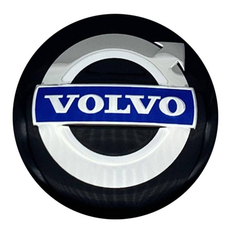 4 Stück für Volvo 56MM, Auto Nabendeckel Radkappen Radnabenkappen Radnabenabdeckung Nabenkappen Felgendeckel Radnabendeck von TABKER