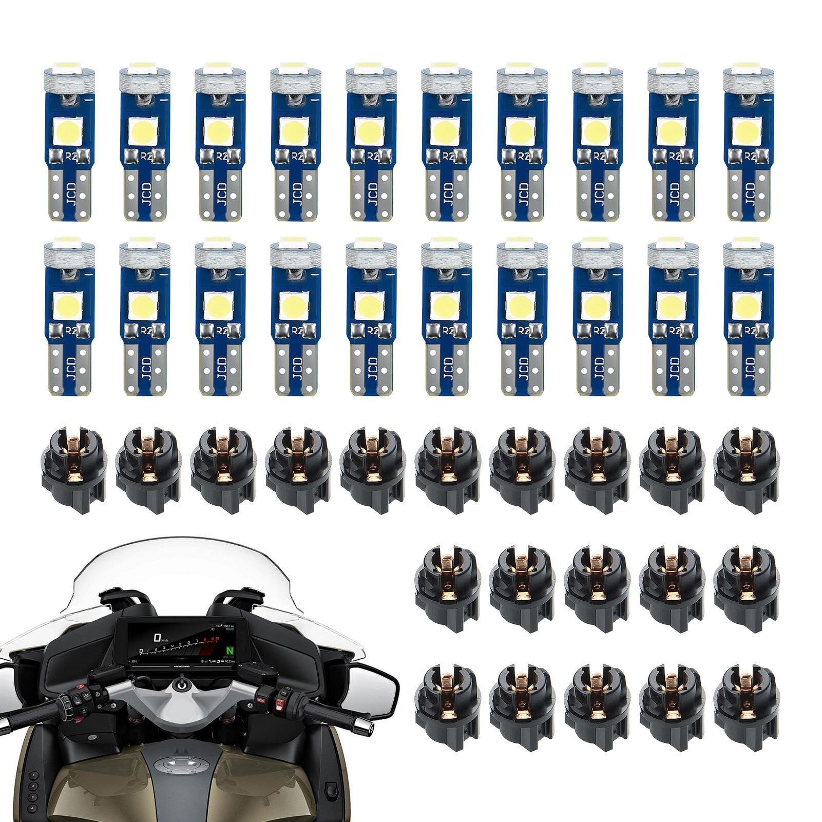 TABSIRAH Armaturenbrett-Lichter, Instrumentententafel-Licht – Superhelle 3030-SMD-Chip-Armaturenbrett-Lichter für Instrumentententafel, Uhr, Radio-Zifferblatt von TABSIRAH