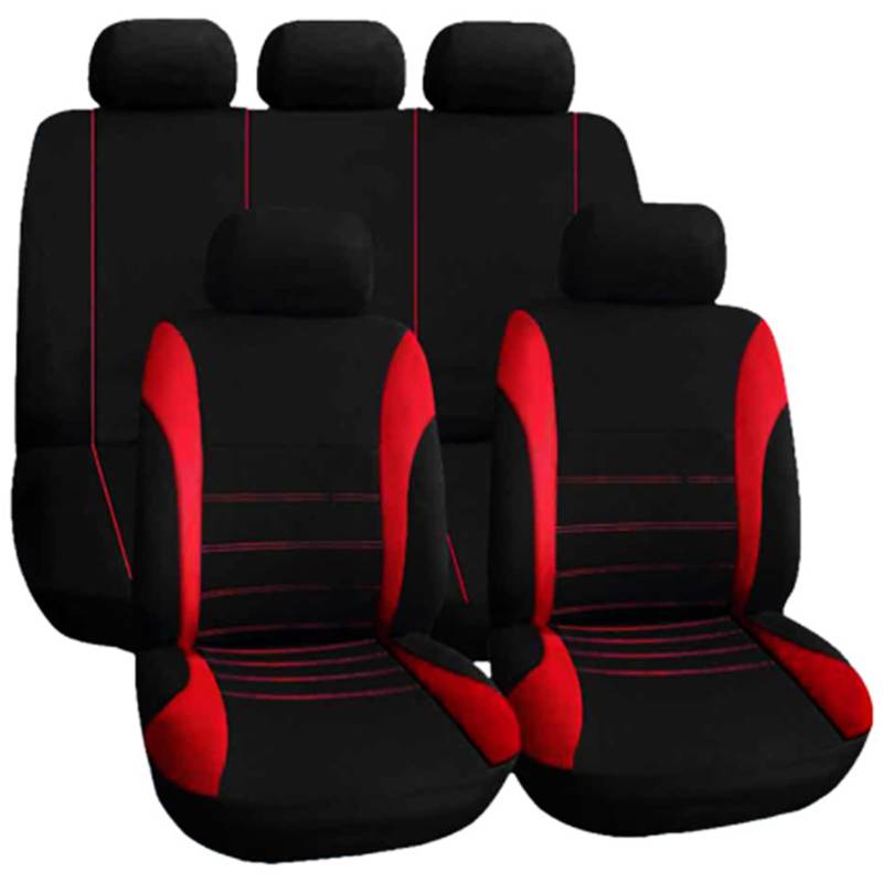 TACCTS 5 Sitzer Universal Sitzbezügesets für Mitsubishi Outlander 4.gen/3.gen/2.gen/1.gen GN CW0 CW0W CWO CWOW 2003-2024 Auto Schonbezüge Auto-Sitzbezug Universal,A von TACCTS