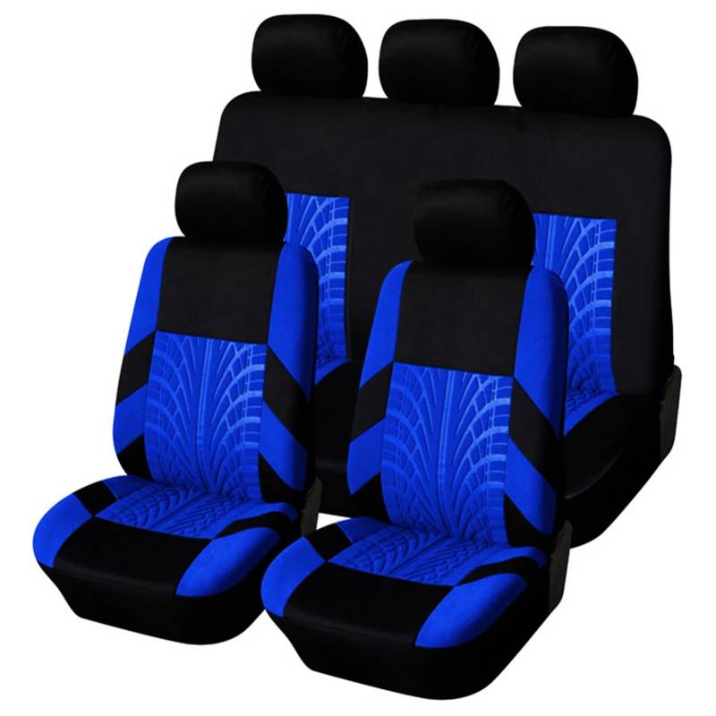 TACCTS 5 Sitzer Universal Sitzbezügesets für SEAT Ateca 5F 2016 2017 2018 2019 2020 2021 2022 2023 2024 Auto Schonbezüge Auto-Sitzbezug Universal,B von TACCTS