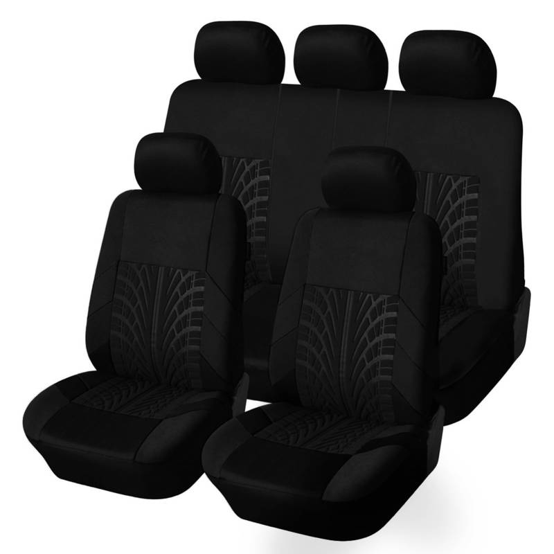 TACCTS 5 Sitzer Universal Sitzbezügesets für SEAT León/León ST/León Cupra/Leon SC/Leon X-Perience KL 5F 1T 1M 2000-2025 Auto Schonbezüge Auto-Sitzbezug Universal,F von TACCTS