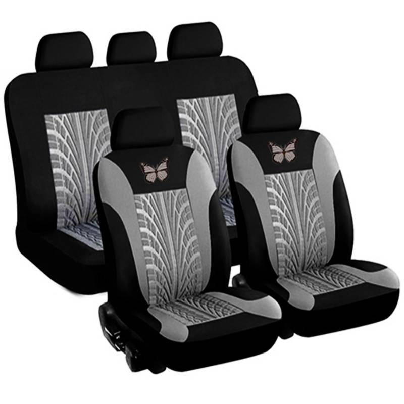 TACCTS 5 Sitzer Universal Sitzbezügesets für Skoda Roomster/Yeti/Yeti Outdoor 5L/5L Facelift 2006-2017 Auto Schonbezüge Auto-Sitzbezug Universal,B von TACCTS