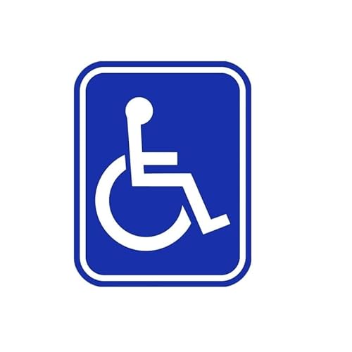 TACINO Autoaufkleber Handicap Symbol Rollstuhl Behinderte Fenster Auto Aufkleber Stoßstange Tür Aufkleber M53 von TACINO