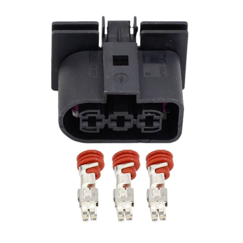 3 Pin 1J0 906 443 Lüfterstecker Kühlerstecker Klemmstecker DJ70328-6.3-11/21 3P (Color : 5 Sets Female) von TACOON