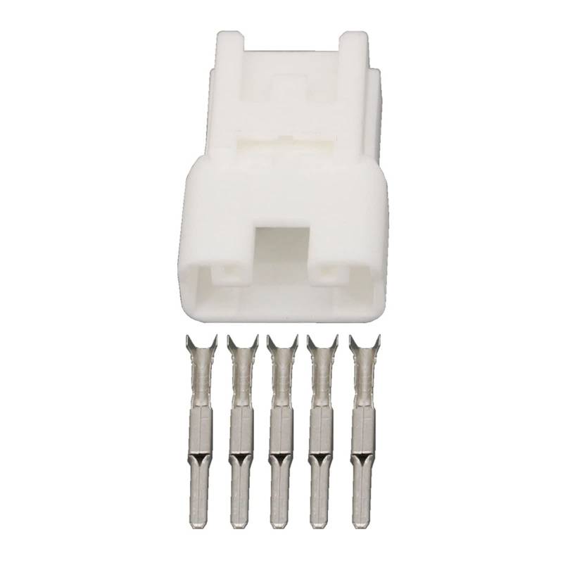 5 Pin Glasheber Schalter Stecker Jacke Fensteröffner Stecker Kfz Stecker mit Anschluss DJ7053Y-2.2-11/21 5P (Color : Male Plug, Size : 5 Sets) von TACOON