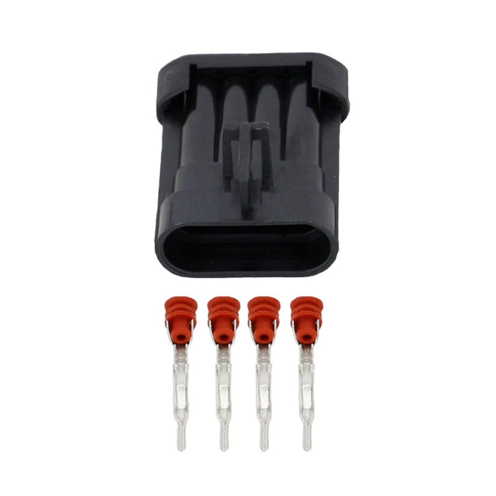 TACOON 4-polige Schutzhülle mit wasserdichtem Anschluss Sensorstecker mit Anschluss DJ7043Y-1.5-11/21 4P (Color : Male Plug, Size : 10 Sets) von TACOON