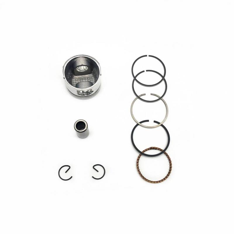 Kolbenringe Motorrad GY6 50cc Zylinder Kit 39mm Kolbenring 13mm Pin Ring Dichtungssatz für 4-Takt 50cc Roller ATV Motor Ersatzteile Flat Top Kolben von TAIBOSL