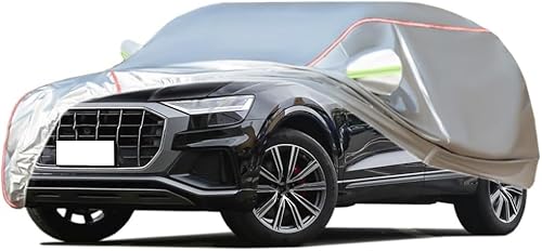 Autoabdeckung Wasserdicht für Audi Q8/Q8 TFSI e/SQ8 TFSI/RS Q8, Outdoor Auto Abdeckplane Allwetter Wetterfeste Zubehör, Staubdicht Schutz Abdeckung,1 Silver von TAKENE