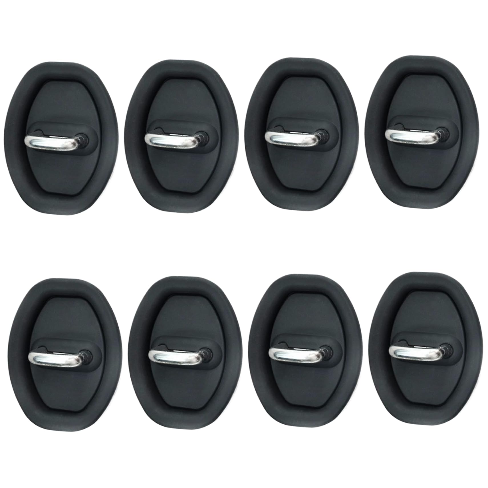 8pcs Auto -Türschutz 3x4in Stoßdämpfungsabsorption Autotür Schutzabdeckung Silikongeräuschreduktion Flexible schwarze weiche Türschloss Schutzabdeckung Autozubehör Accessoire von TANGPINGMAO