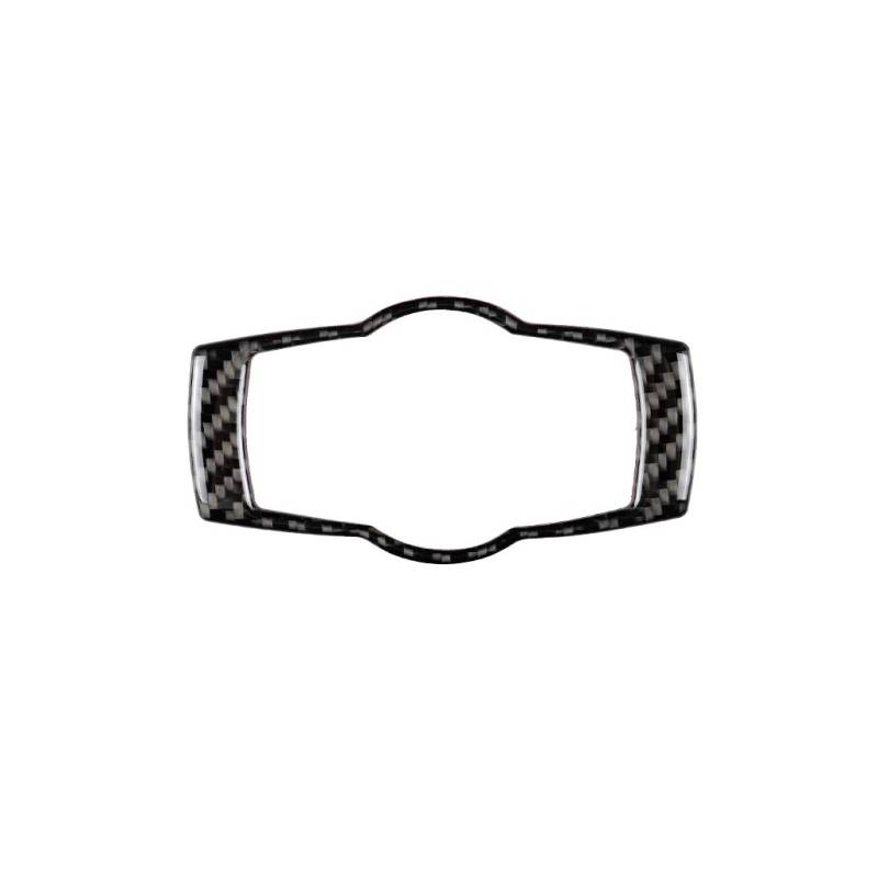 Auto Interieurleisten Passend for BMW 3er E90 E92 E93 Kohlefaser Scheinwerferschalter Knopf Rahmenabdeckung Verkleidung Autoinnenausstattung Interieur Dekor Carbon(Black Color) von TANGSIYANG