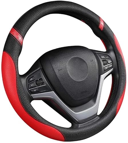 Lenkradbezug Universelle Lenkradabdeckung for modische, niedliche Lenkradabdeckung for Auto 15 Zoll Lenkrad BezüGe(Red) von TANGSIYANG