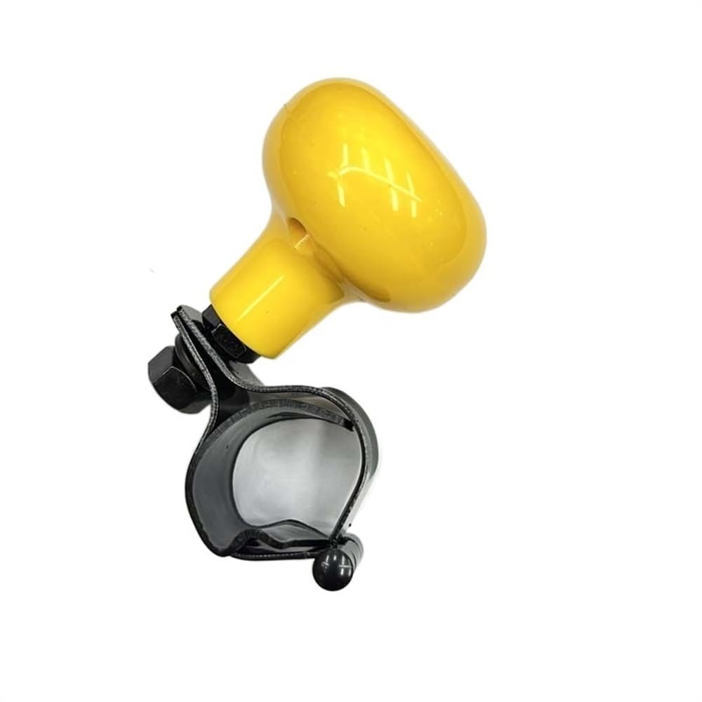 Lenkradknauf Radknauf Ball Auto Steeringbooster Eisen Servolenkgriff Ball Booster Verstärker Auto Spinner Knob Lenkradknauf Traktor(Yellow) von TANGSIYANG