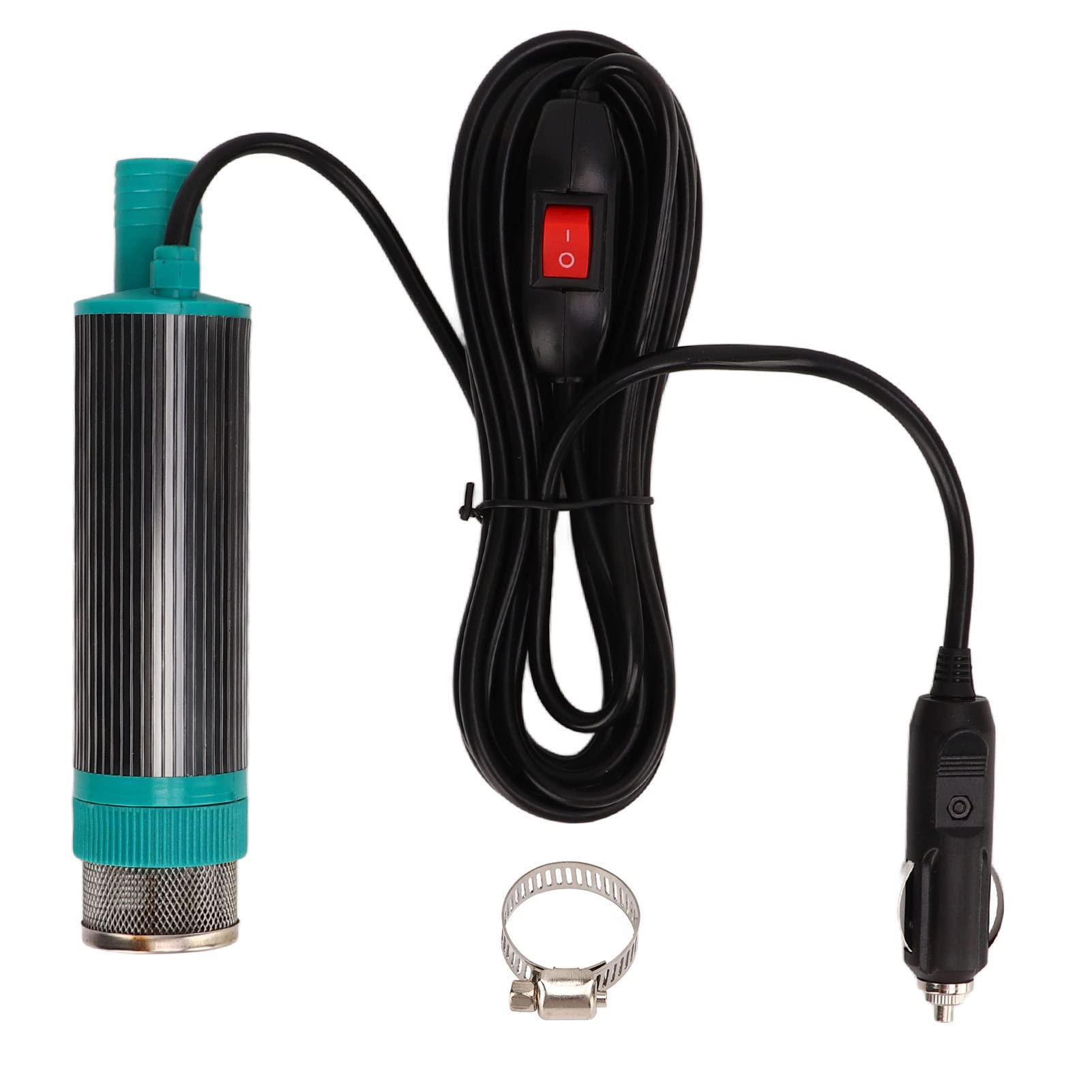 12 V tragbare elektrische Öl-Wasser-Absaugpumpe, 5 m Kabel, Aluminiumgehäuse, für Wohnmobil-Anhänger, Kerosin-Transfer von TANIQIACA