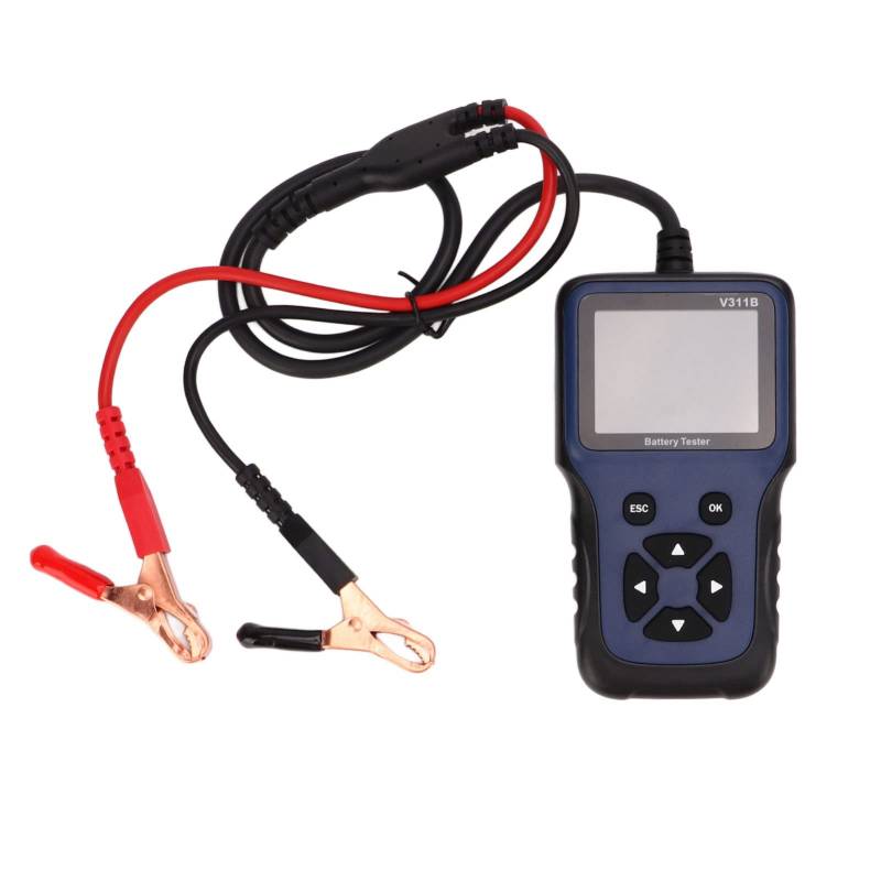 V311B 12V Autobatterietester, 100 2000CCA Ladestromkreis-Diagnosetool, geeignet für Auto-SUV-Bootsmotorräder, Unterstützung mehrerer Sprachen, TFT-Farbdisplay von TANIQIACA