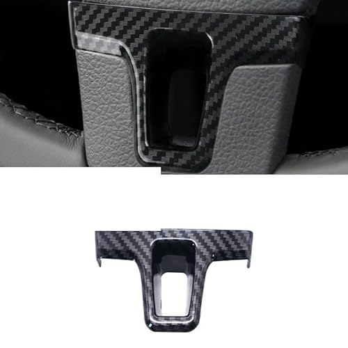 Auto Interieur Dekor Für VW Für Golf 6 MK6 Für Passat B7 Für Sharan Für Polo Für Jetta Für Tiguan Carbon Fiber Texture Lenkrad Abdeckung Trim Interieur Zubehör (Farbe : B 1pc) von TANYAZ