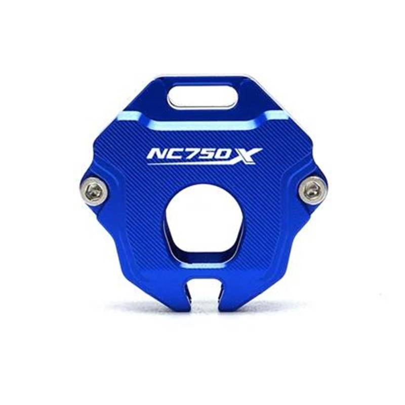 SchlüSselgehäUse Für HO&NDA NC750X DCT 2013-2021 2022 2024 Motorrad Zubehör CNC Aluminium Schlüssel Fall Shell Cover Schutz Schlüsselbund(Blue) von TAOBOZI